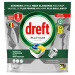 Afbeelding van Dreft All-in-One Platinum Vaatwastabletten | Citroen | 34 tabs | QC-DR-06279