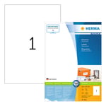 Afbeelding van Herma Premium 4631 permanent hechtende etiketten | A4 | 210 x 297 mm | wit | 200 etiketten | HER4631