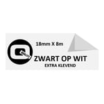 Afbeelding van Brother TZe-S241 tape zwart op wit 18mm x 8m (huismerk) | STTZe-S241