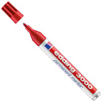 Afbeelding van Edding 3000 permanent marker | rood | ronde punt | 1,5 - 3 mm | EDD4-3000002