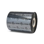 Afbeelding van Zebra 2100 / 02100BK08045 wax ribbon 80mm x 450m 12 stuks (origineel) | ZEB02100BK08045