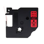 Afbeelding van DYMO S0720720 / 40917 tape zwart op rood 9mm (huismerk) | ST40917
