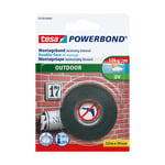 Afbeelding van Tesa 55750-00001-03 Powerbond Outdoor tape | dubbelzijdig | zwart | 19 mm x 1,5 m | TES55750-00001-03