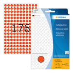 Afbeelding van Herma 2212 multifunctionele etiketten | 8 mm | rood | 5632 etiketten | HER2212