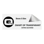 Afbeelding van Brother TZe-S121 tape zwart op transparant extra klevend 9mm x 8m (huismerk) | STTZe-S121