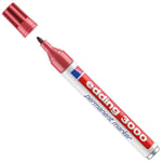 Afbeelding van Edding 3000 permanent marker | karmijnrood | ronde punt | 1,5 - 3 mm | EDD4-3000019