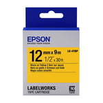 Afbeelding van Epson LK-4YBP tape zwart op pastel geel / 12 mm (origineel) | EPSLK-4YBP