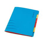 Afbeelding van Jalema 3190602 sorteermap | colorkraft karton | blauw | 6 tabs | JAL3190602