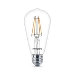 Afbeelding van Philips E27 filament LED-gloeilamp | 6W (60W) | warm wit | Rustika ST64 | PHLED00281