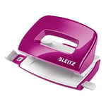 Afbeelding van Leitz 5060 WOW mini perforator | metallic roze | metaal | tot 10 vel | 2-gaats | LEI50601023