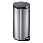 Afbeelding van EKO Artistic pedaalemmer | metaal | mat RVS | 30 liter | EKO922530