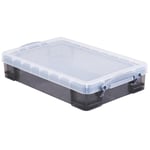 Afbeelding van Really Useful Box opbergdoos | polypropyleen | gerookt transparant | 4 liter | UB4SMK