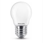Afbeelding van Philips E27 LED-lamp | 4.3W (40W) | warm wit | mat | kogelmodel | PHLED02356