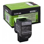 Afbeelding van Lexmark 80C2SK0 nr. 802SK toner cartridge zwart (origineel) | LEX80C2SK0