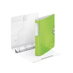 Afbeelding van Leitz 4240 WOW ringband | A4 | plastic | 4 D-ringen | groen metallic | 52mm | LEI42400064