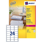 Afbeelding van Avery Zweckform L7159-250 adresetiketten | quickpeel | 63,5 mm x 33,9 mm | 6000 etiketten | AVEL7159-250