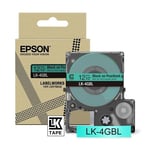 Afbeelding van Epson LK-4GBL tape zwart op groen 12 mm (origineel) | EPSLK-4GBL