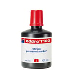 Afbeelding van Edding T 100 navulling | rood | 100 ml | EDD4-T100002