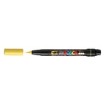 Afbeelding van POSCA brush PCF-350 verfmarker | geel | penseel punt | 1 mm | POSPCF350J