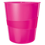 Afbeelding van Leitz 5278 WOW papiermand | polystyreen | metallic roze | 15 liter | LEI52781023