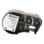 Afbeelding van Brady M4C-500-595-WT-BK tape vinyl zwart op wit | 12,7 mm x 7,62 m (origineel) | BRAM4C-500-595-WT-BK