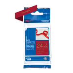 Afbeelding van Brother TZe-RW54 tape goud op wijnrood 24 mm (origineel) | BROTZE-RW54