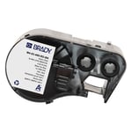 Afbeelding van Brady M4-83-499-RD-BK nylonweefsel labels zwart op rood | 12,7 mm x 12,7 mm (origineel) | BRAM4-83-499-RD-BK