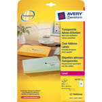 Afbeelding van Avery Zweckform L4772-25 transparante etiketten | 99,1 mm x 42,3 mm | 300 etiketten | AVEL4772-25