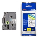 Afbeelding van Brother TZe-151 tape zwart op transparant 24mm x 8m (origineel) | BROTZe-151