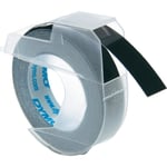 Afbeelding van DYMO S0898130 reliëftape wit op zwart 9mm (origineel) | S0898130