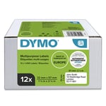 Afbeelding van Dymo 2093095 verwijderbare multifunctionele etiketten 12 rollen (origineel) | DYM2093095