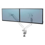Afbeelding van Fellowes 8056501 Platinum Series monitorarm | 2 monitoren | tot 32 inch | zilver | tot 8 kilo | FEL8056501