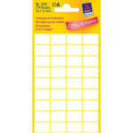 Afbeelding van Avery Zweckform 3042 multifunctionele etiketten | wit | 18 mm x 12 mm | 216 etiketten | AVE3042