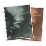 Afbeelding van Aurora 5C50 spiraalblok | A5 | gelinieerd | assorti | 90 gr. | 50 vel | 10 stuks | AUR5C50
