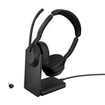 Afbeelding van Jabra Evolve2 55 Link380c MS stereo headset | draadloos |  inclusief oplaadstation | zwart | JAB25599-999-889