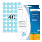 Afbeelding van Herma 2253 multifunctionele etiketten | 19 mm | blauw | 1280 etiketten | HER2253
