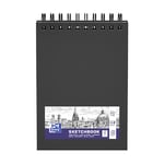 Afbeelding van Oxford schetsboek | hardcover | A5 | zwart | spiraal | 100 gr. | 50 vel | OXF400152644