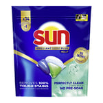Afbeelding van Sun Brilliant Shine Plus All-in-1 vaatwascapsules | 34 stuks | QC-SUN-00198