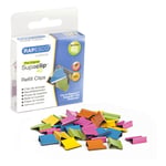 Afbeelding van Rapesco RC4050MC Supaclip 40 papierklem navulling | 10.7 mm | staal | assorti | 50 stuks | RAPRC4050MC
