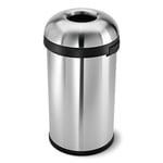Afbeelding van Simplehuman open afvalbak | Code P | zilver | 60 liter | SI699NA0732