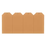 Afbeelding van HF2 395002 labels met ophangoog | 35 x 70 mm | karton | niet-klevend | chamois | 1000 stuks | HF2395002