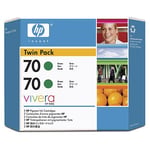 Afbeelding van HP 70 (CB348A) 2-pack groen | HPCB348A