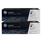 Afbeelding van HP 131X (CF210XD) toner cartridge zwart hoge capaciteit 2 stuks (origineel) | HPCF210XD