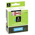Afbeelding van DYMO S0720950 / 53715 tape rood op wit 24mm (origineel) | 53715