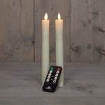Afbeelding van Anna Collection Led Dinerkaars | 23 cm | ivoor | bewegende vlam | 2 stuks | AN861NA9701
