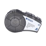 Afbeelding van Brady M21-750-581-WT tape herpositioneerbaar vinyl zwart op wit 19,05 mm (origineel) | BRAM21-750-581-WT