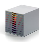 Afbeelding van Durable 761027 Varicolor ladeblok | kunststof | diverse kleuren | 10 lades | DUR761027