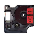 Afbeelding van DYMO S0720870 / 45807 tape zwart op rood 19mm (huismerk) | STS0720870