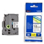 Afbeelding van Brother TZe-241 tape zwart op wit 18mm x 8m (origineel) | BROTZE241