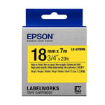 Afbeelding van Epson LK-5YBVN tape zwart op geel 18 mm (origineel) | EPSC53S655028